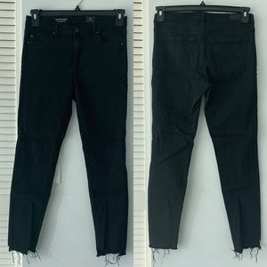 AG The Stevie Mid-Rise Skinny Cropped Jeans